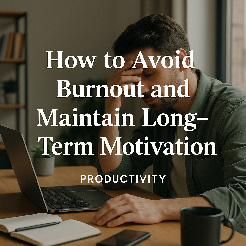 How to Avoid Burnout and Maintain Long-Term Motivation