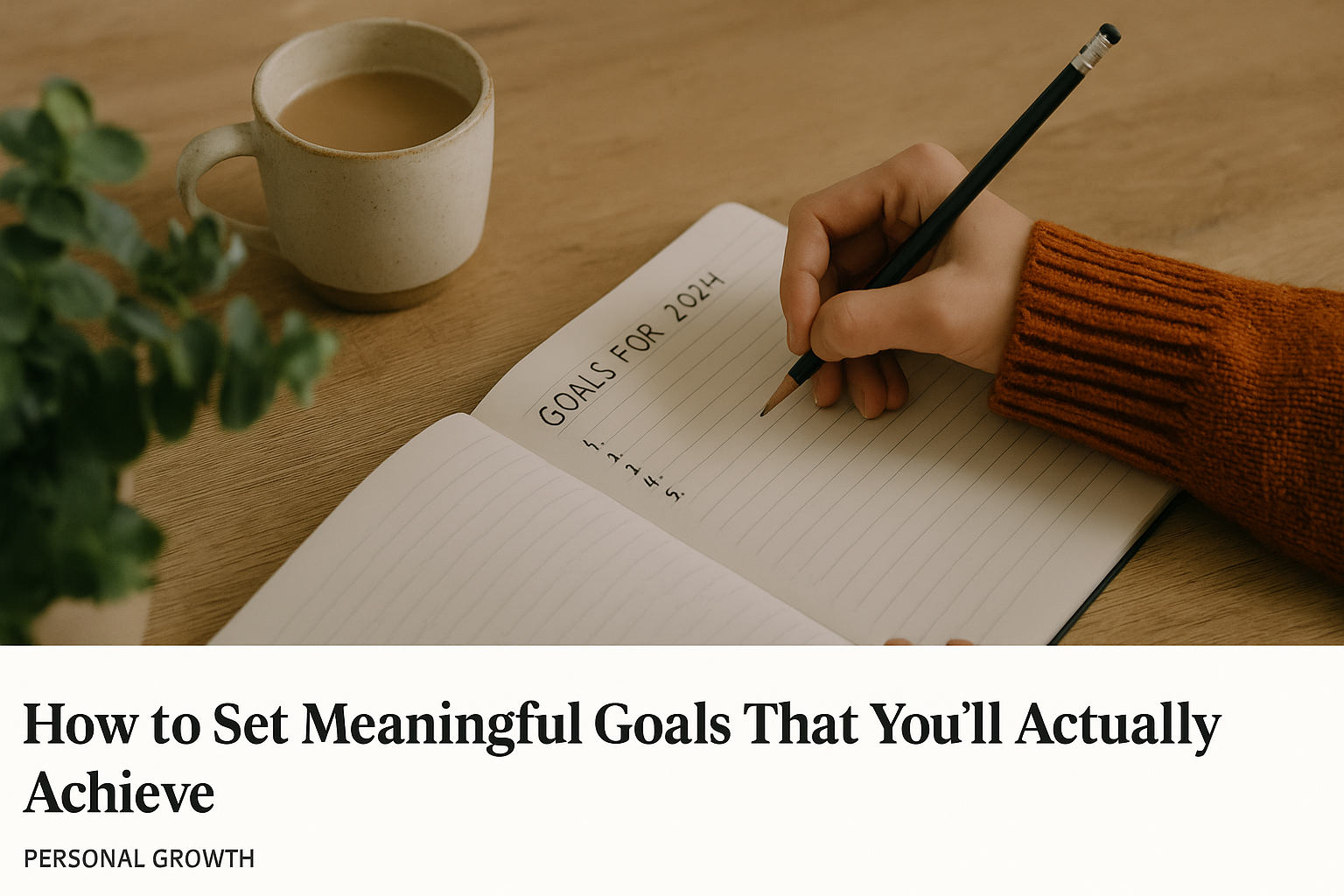 How to Set Meaningful Goals That You’ll Actually Achieve