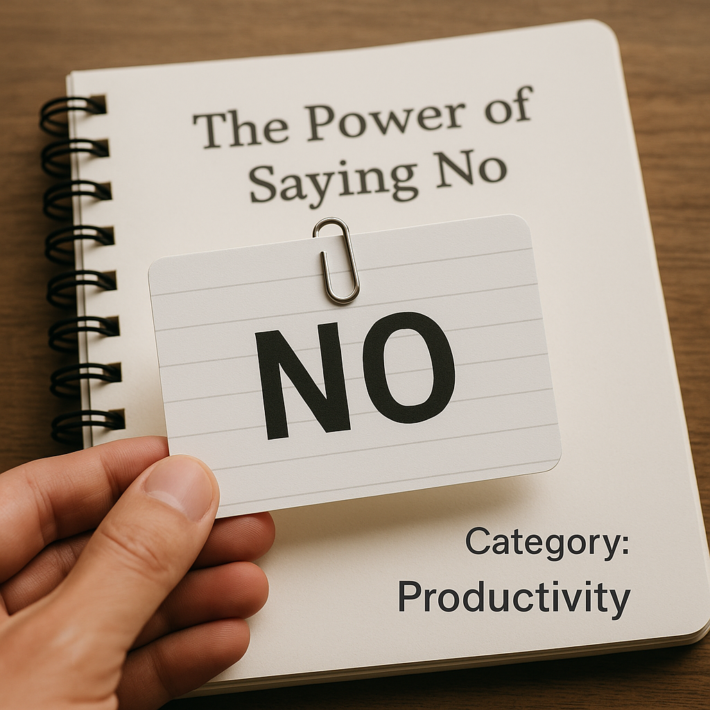 The Power of Saying No: How Boundaries Protect Your Time and Energy
